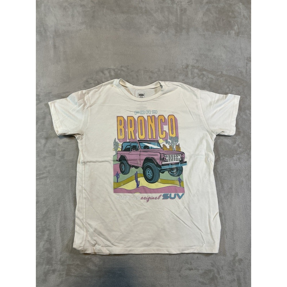 Ford Official Licensed Product Bronco 4-Wheel Drive Vintage Tee Women's Size XL